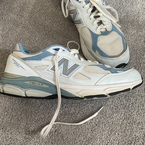 New balance 990 Made in USA white and blue - Size 11 womens 2A - Picture 5 of 7